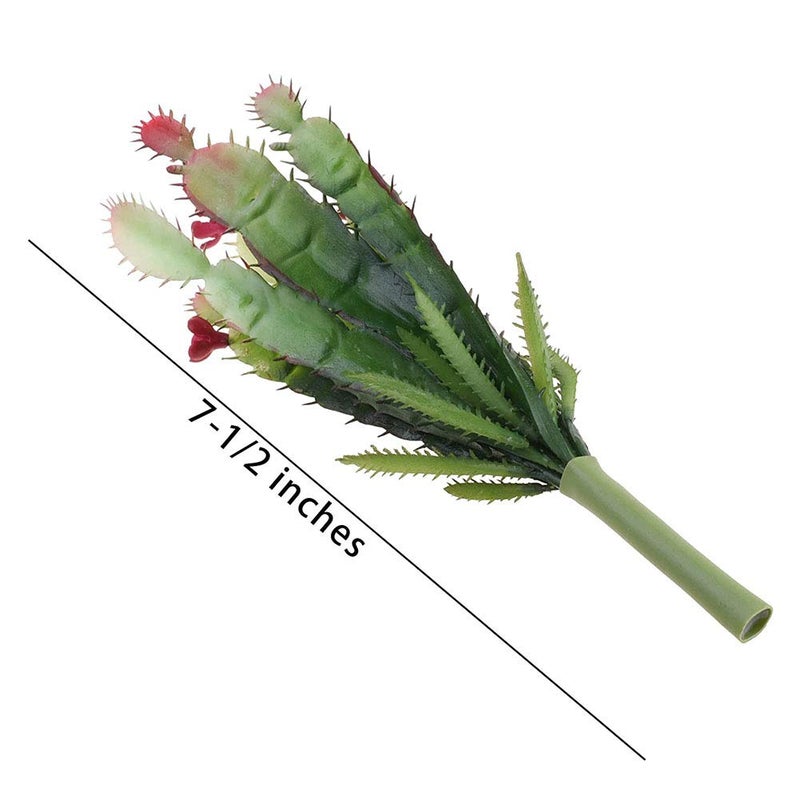 Bluecell 2pcs Real Looking Artificial Cactus Artificial Cacti Plant DIY Material for Home Decoration Flower Arrangement - Image 2